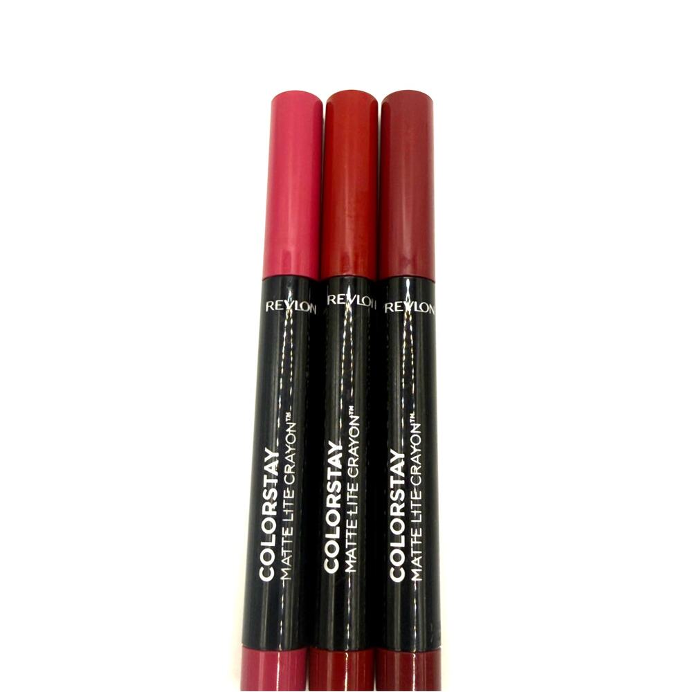 Revlon Colorstay Matte Lip Crayon Set of 3